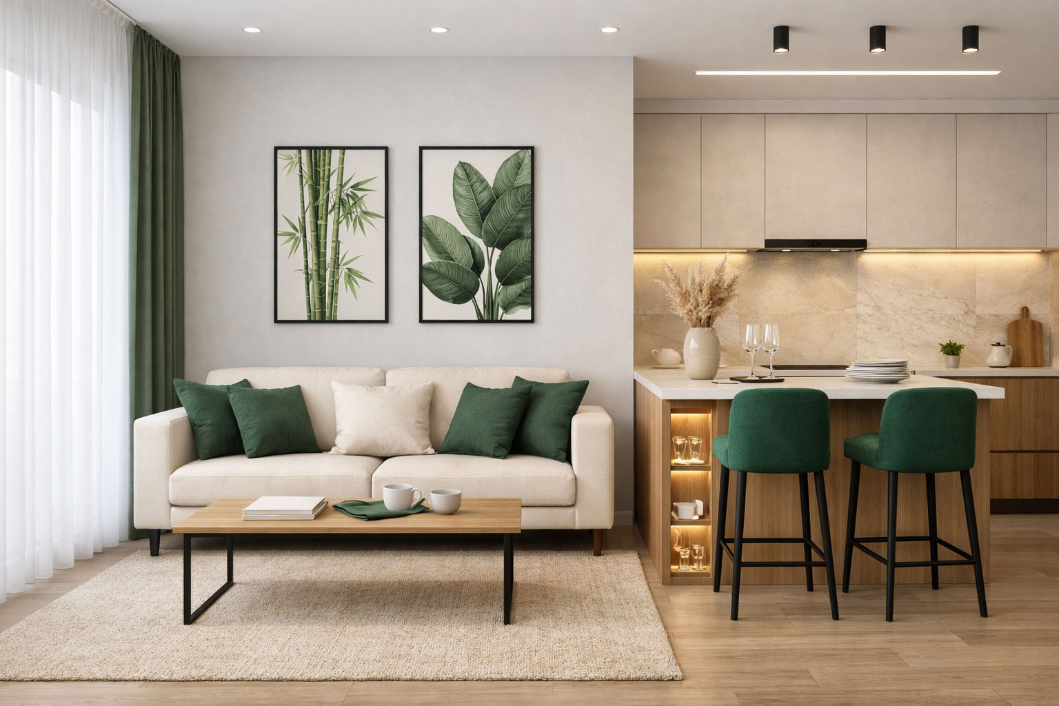 Интерьер готовых апартаментов